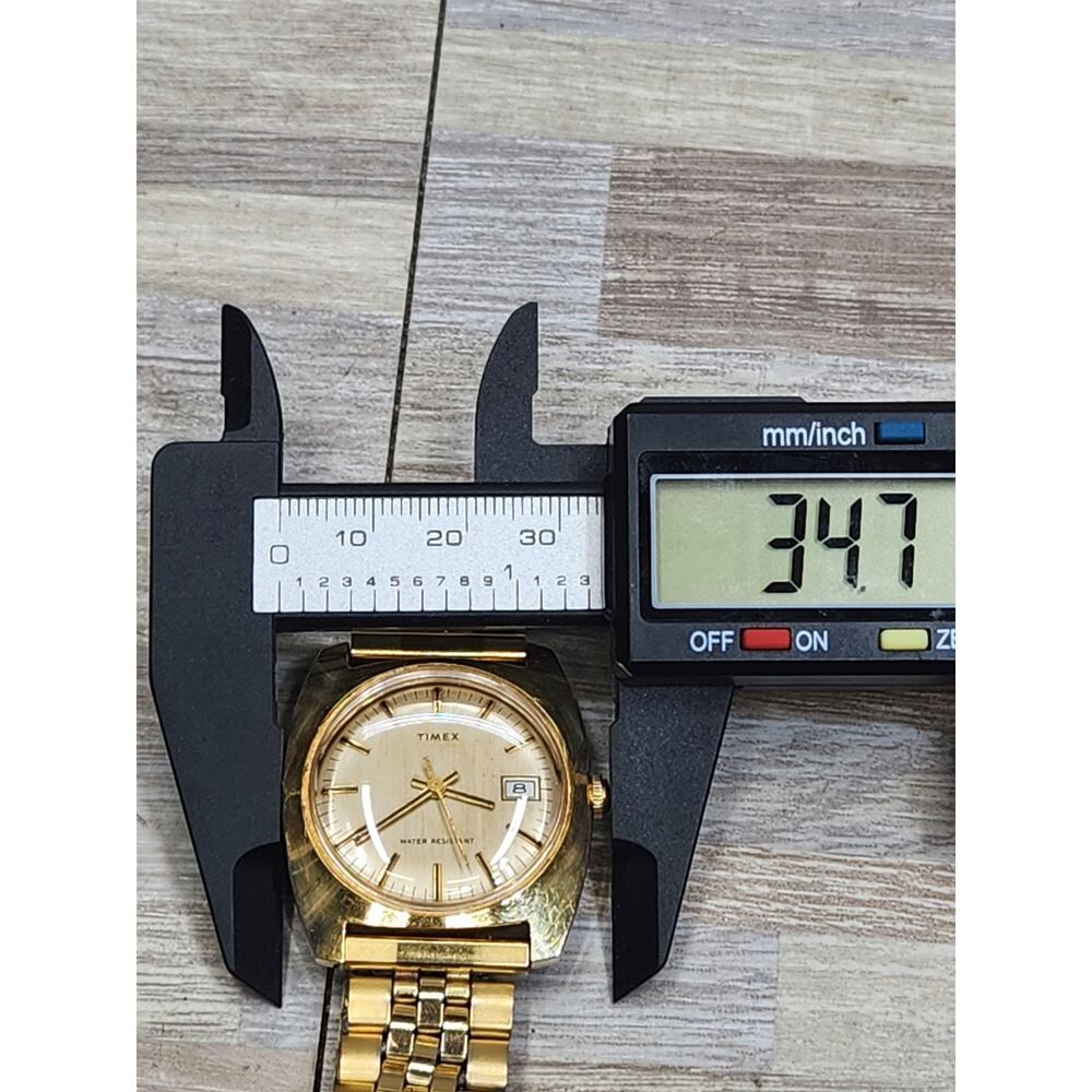 C695 1974 Vintage Mens Timex Marlin Mechanical Manual Wind Watch, Clean, Working - Picture 9 of 10